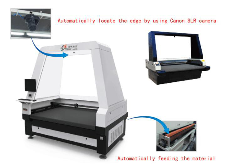 High Speed Low Cost Automatic Camera Cnc Laser Cutting Machine Co2 Laser Cutting Machine For Fabric