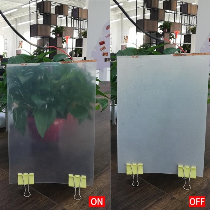 PDLC Smart Film For Glass On Off Office Door PDLC 60V Window Film For Building Smart Glass Film Partition Curtain PDLC Sheet