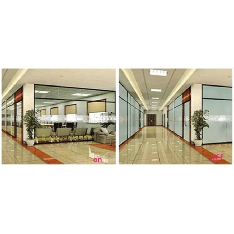 Electrochromic Glass Elevator Self Adhesive Pdlc Film Smart Dimming Glass