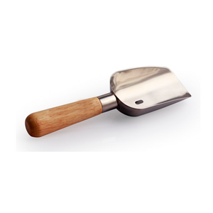 Wholesale 4oz Stainless Steel 304 Wooden Handle Ice scoop, ice shovel