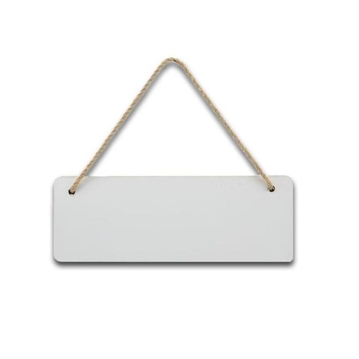 Free Sample Factory Wholesale Home Decor Hanging White Plain Wood Sign MDF Sublimation Plaques Blanks