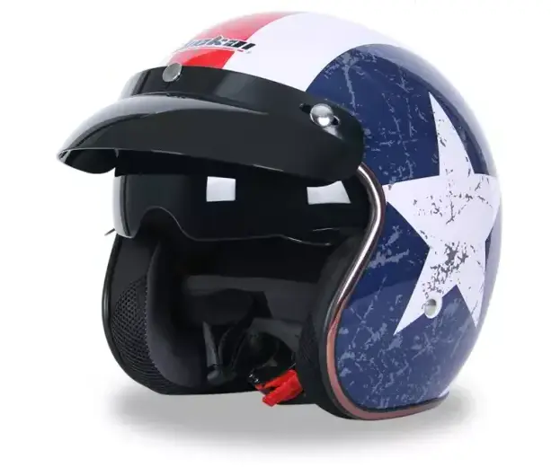 SUBO Jiekai High Quality Retro Motorcycle Helmet DOT Certifit Open Face Street Motorcycle Helmet In Stock