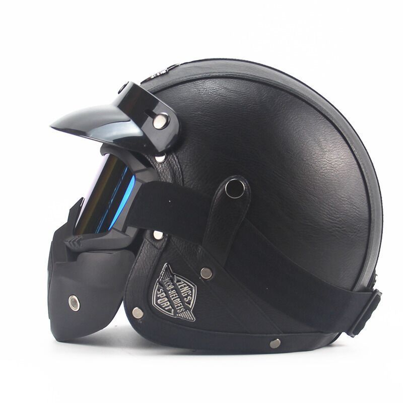 SUBO Jiekai High Quality Retro Motorcycle Helmet DOT Certifit Open Face Street Motorcycle Helmet In Stock