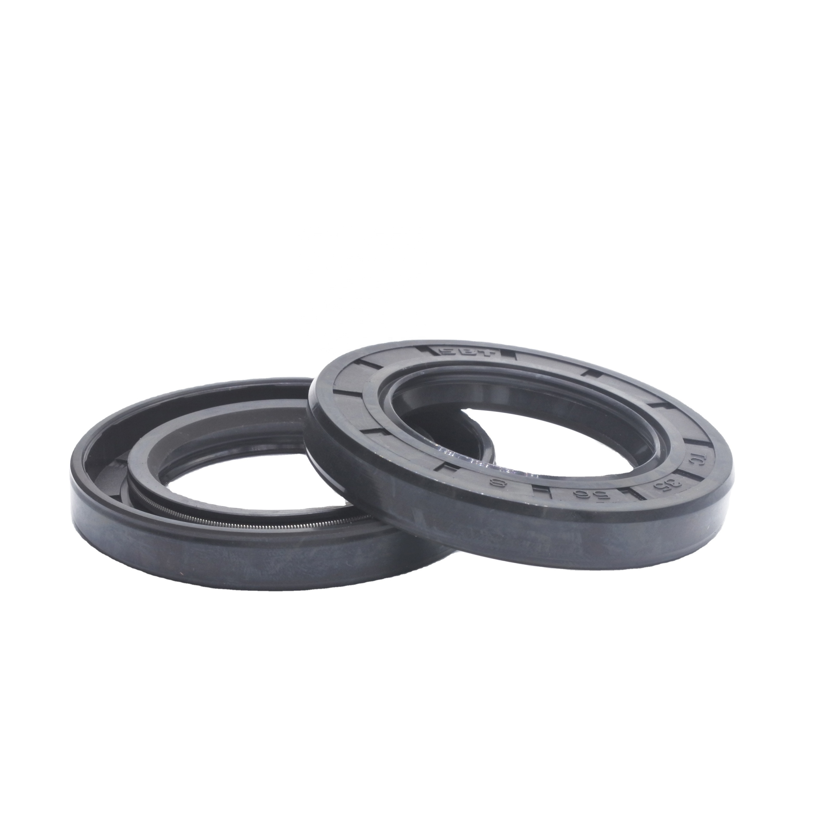 China Manufacture High Quality TC  NBR FKM material shaft skeleton double lip Oil Seal large stock 35*62*12