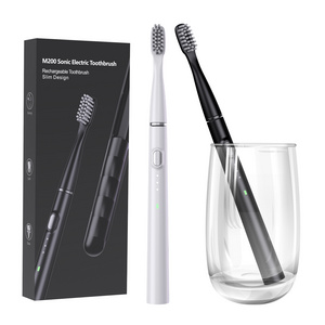 OEM Adult Slim Waterproof Automatic Sonic Mini Travel Vibrating Cheap Rechargeable Electric Toothbrush for Travel