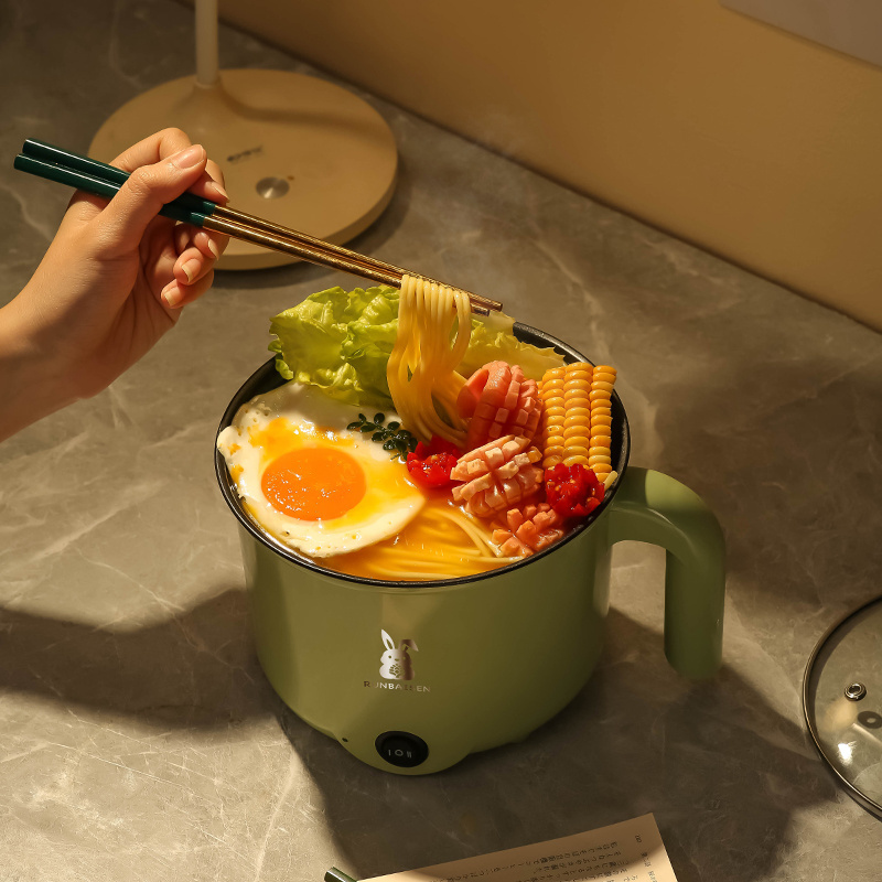 Multi-functional 1.8 Liter Multi Color Portable Pot with Handle Mini Rice Cooker Electric Cooking Pot