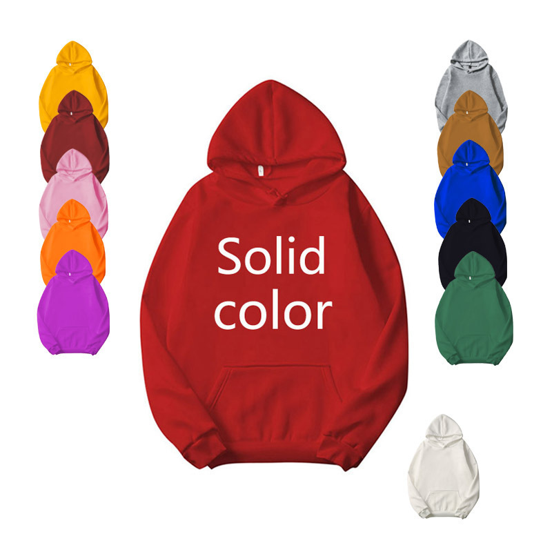 Wholesale High Quality Printing Custom logo Unisex adults US size 100% polyester blank men's hoodies sweatshirts for sublimation