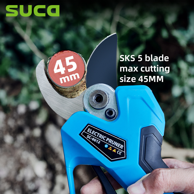 SUCA-8612 45 mm electric pruning shear Progressive Electric Pruners Large diameter electric scissors battery garden scissors