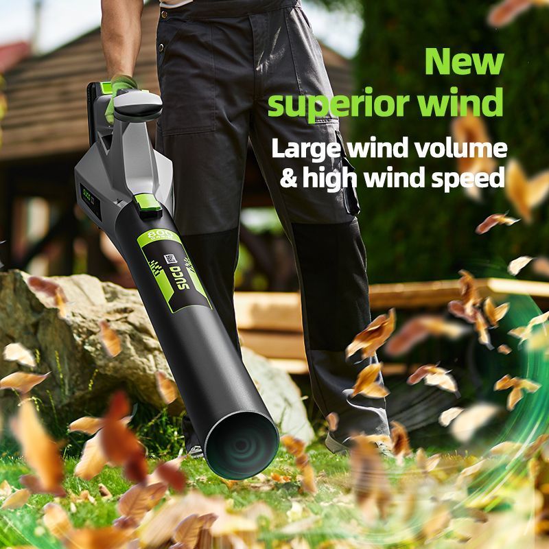 Suca professional low noise 40V lithium cordless leaf blower garden electric blower