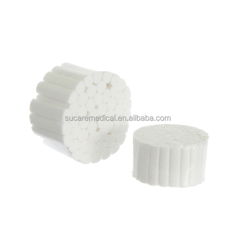 No. 2 Braided dental cotton roll 10*38mm non sterile package