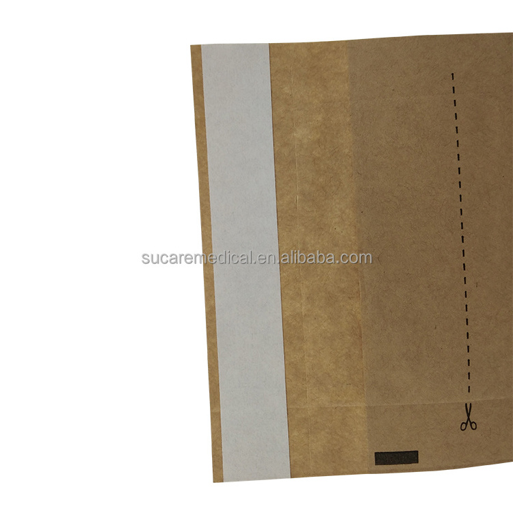 Multiple Sizes Kraft Paper Self Sealing Dry Heat Sterilization Pouches 100pcs/pack