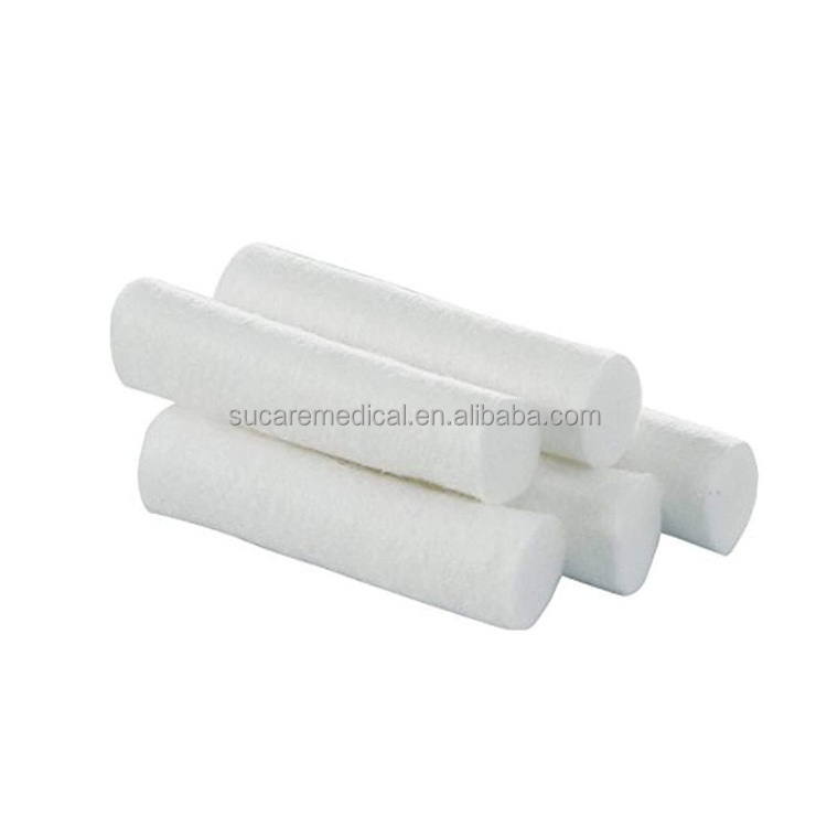 No. 2 Braided dental cotton roll 10*38mm non sterile package