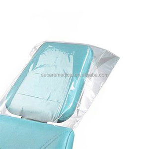 10" x 14" Disposable Clear Waterproof Poly Dental Headrest Cover 250/box