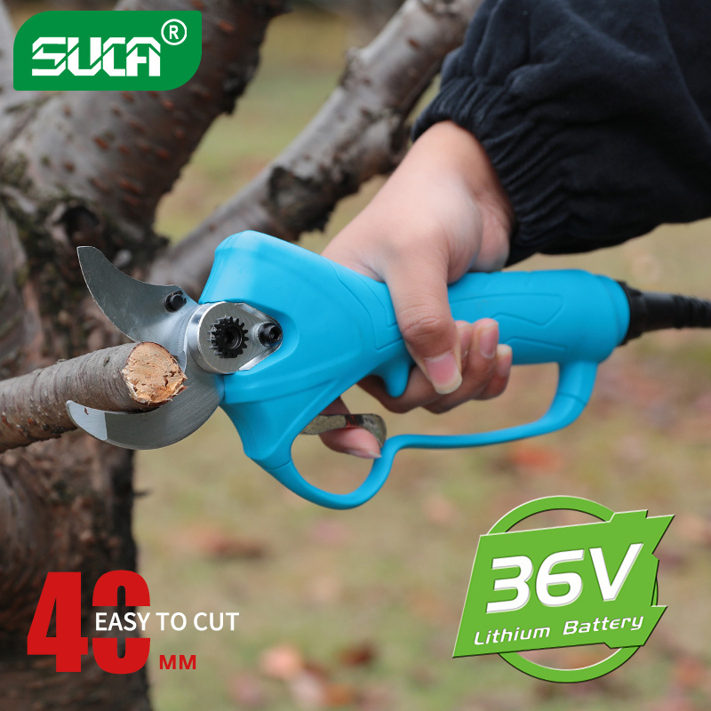 Lithium Battery Cordless Scissors Electric Pruner Shear Electric Tree Pruning Battery Lopper