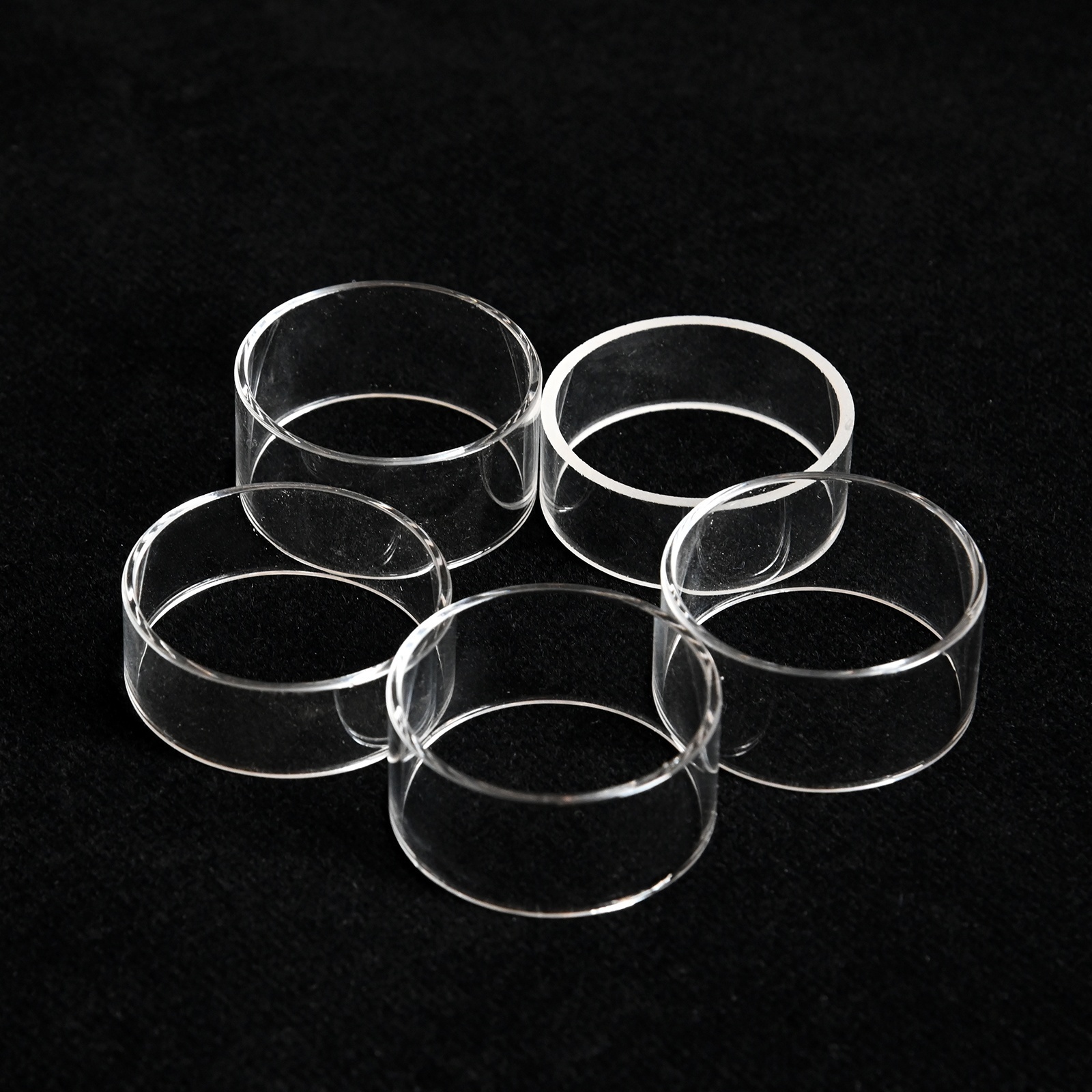 SUCCESS Fused Silica Ring Quartz Optical Quartz Tube Quartz Glass Ring