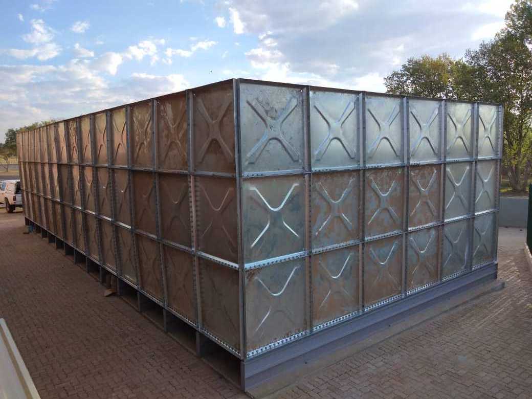 Botswana 100000 Liter Whole Sale HDG Hot DIP Galvanized Steel Water Tank