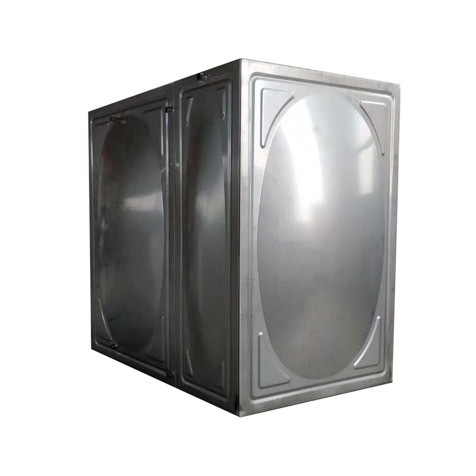 Modular type stainless steel metal water tank