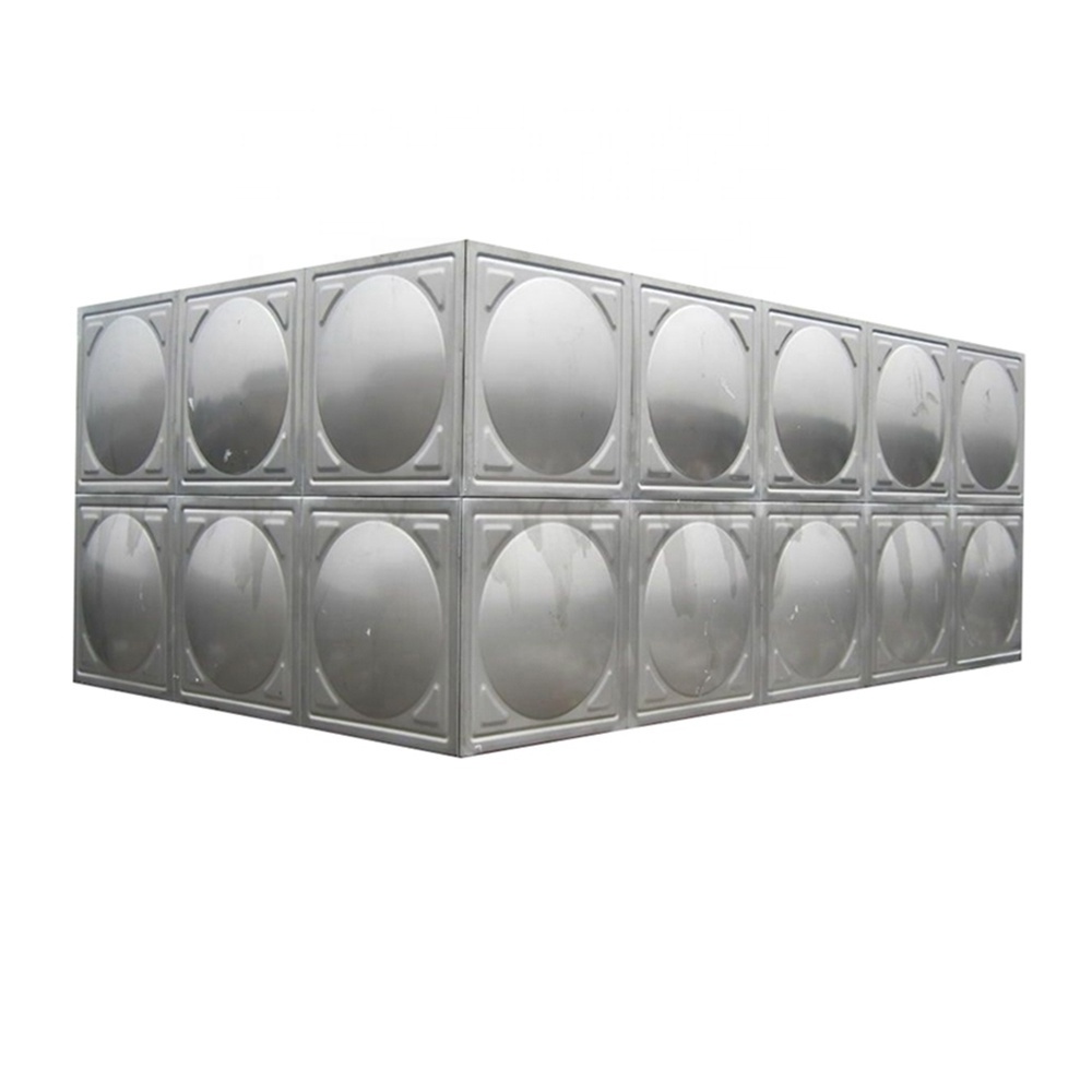 Modular type stainless steel metal water tank