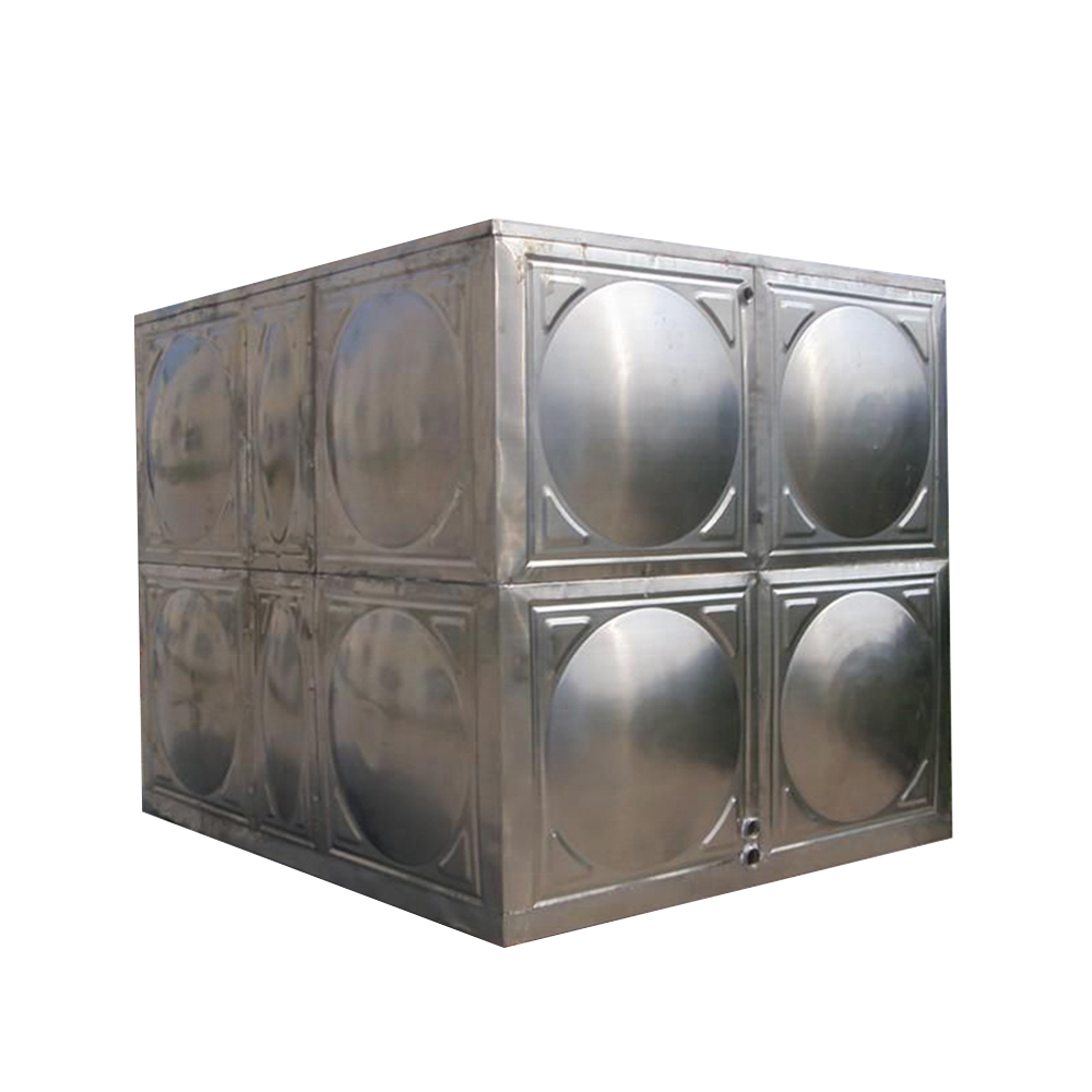 Modular type stainless steel metal water tank