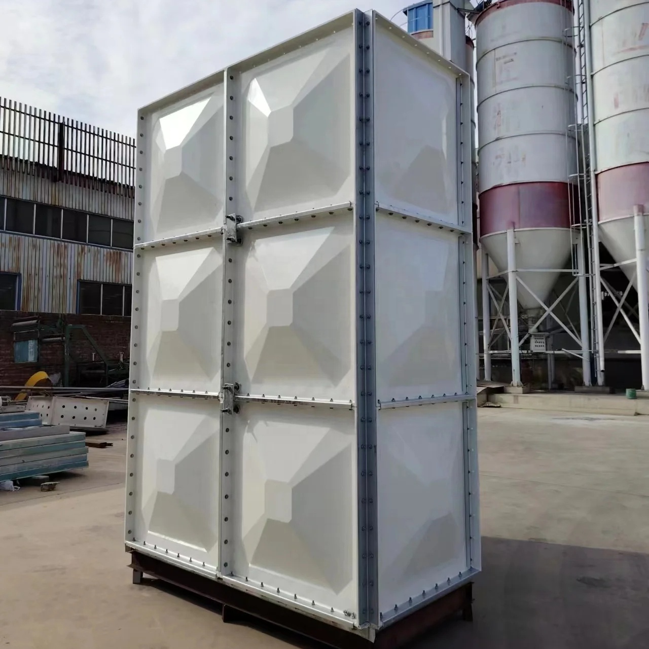 GRP FRP Panel Tank China Fiberglass Water Storage Tank 5000 10000 20000 Litre Water Tank