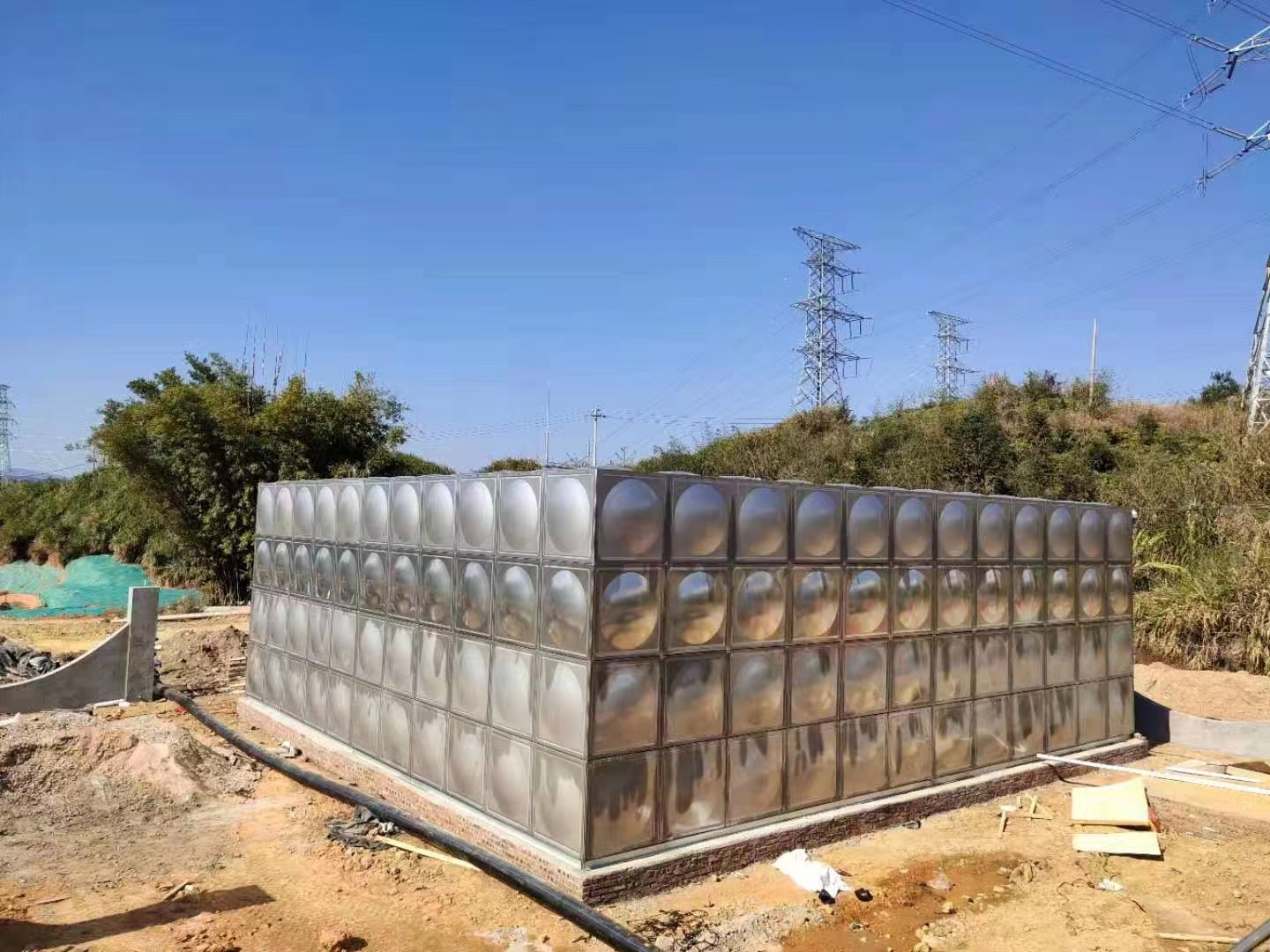 Modular stainless steel water storage tank for drinking water ss304