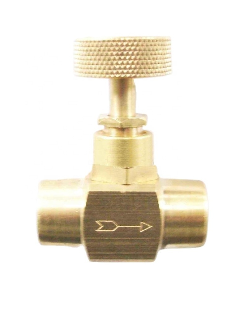 brass needle valve industrial use chinese manufacturer 1/4 NPT female