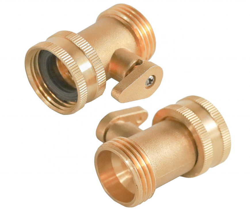 CNC 3/4 Inch Heavy Duty Brass Garden Hose Shut Off Valve With Rubber Washers