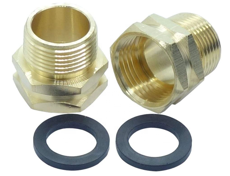 Brass Garden Hose Adapter 3/4 GHT Female x 3/4 NPT Male Connector GHT to NPT Adapter Brass Fitting Brass Garden Hose to Pip