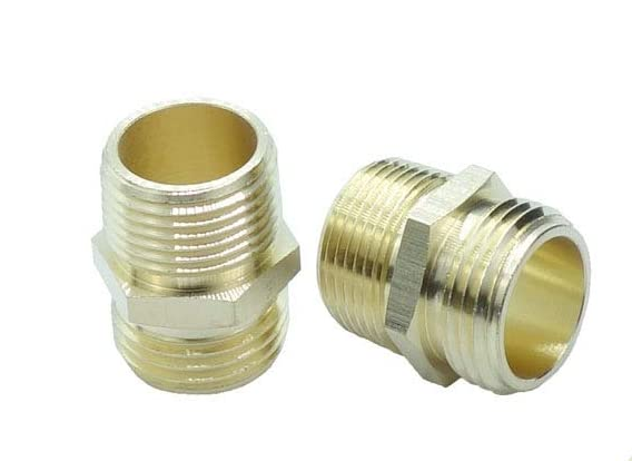 Garden Hose Adapters 3/4 GHT Male x 3/4 NPT Male Connector Brass Garden Hose to Pipe Fitting