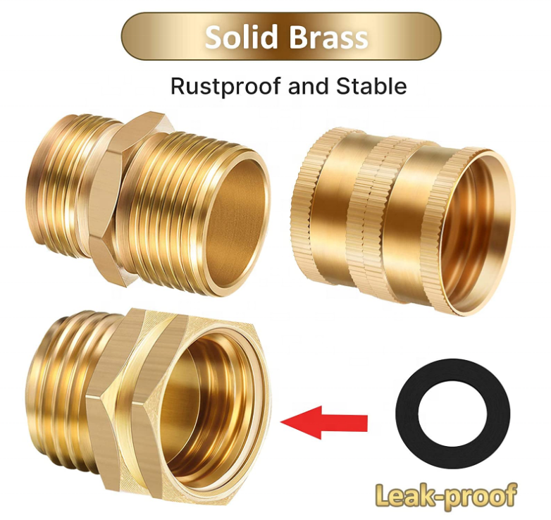 Brass RV Blow Out Adapter All Set For For Garden Hose, Pipe, Water Faucet, Sprayer And More