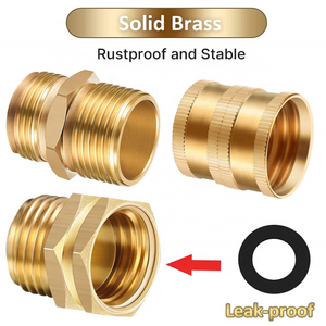 Brass RV Blow Out Adapter All Set For For Garden Hose, Pipe, Water Faucet, Sprayer And More