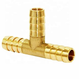 11/32'' ID 3 Way Brass Tee  ANSI Brass Hose Barb Tee