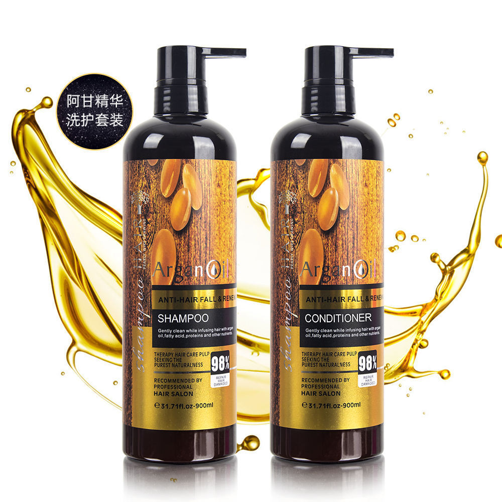 Hot sell professional hair care brands manufacturer organic argan oil hair shampoo and conditioner