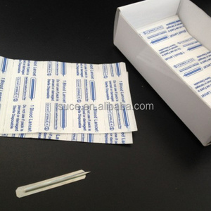 Disposable blood lancet, stainless steel blood lancet, safety lancet,