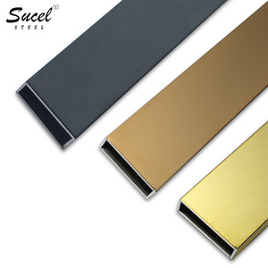 Foshan SUCEL Decorative Inox 304 316 Color Coating Gold Stainless Steel Square And Rectangular Tubing Tube Pipe