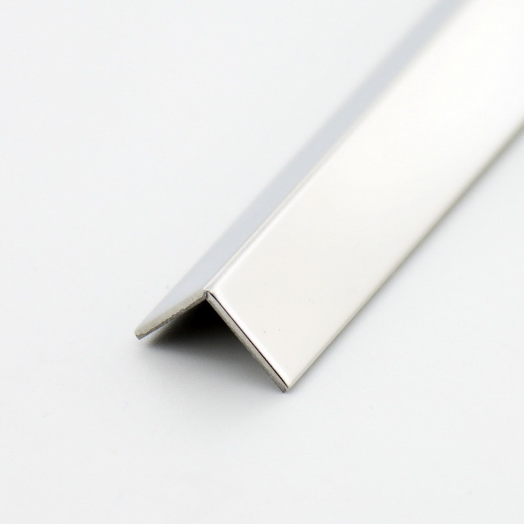 Sucel Polished L Angle Metal Tile Edging Trim for Wall Floor Stainless Steel Edge Profile Protective Tile Trim