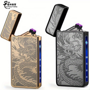 2023 Electric Dragon Lighter USB Rechargeable Cigarette Electronic Plasma Dual Arc Lighters