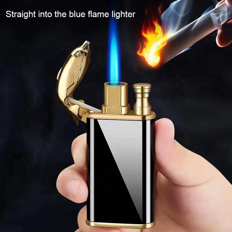 Windproof Dual Butane Cigar Torch Lighters Jet Flame Wholesale Custom Logo