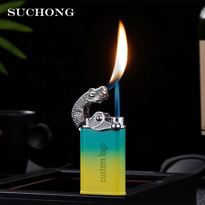 Tiktok Custom Novelty Cool Gradient Croc Dragon Lighter