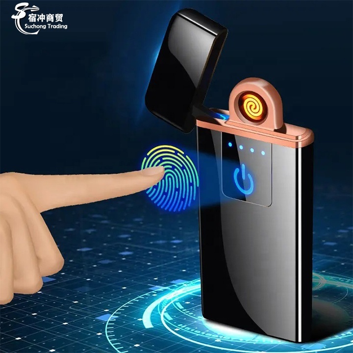 USB Charging Touch Screen Electronic Cigarette Lighters Small Rechargeable Electric Minimalist Lighters