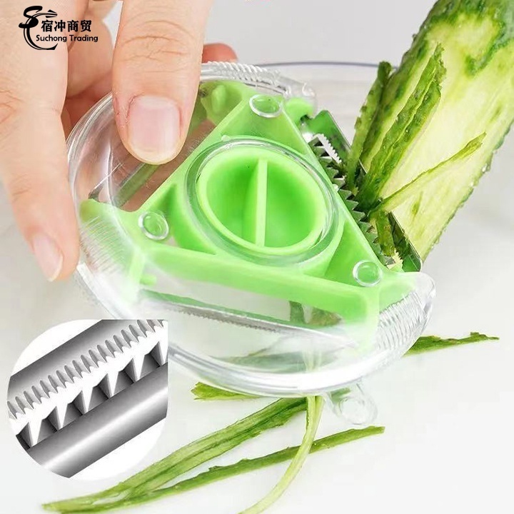 Smart Kitchen Tools Set 3 in 1 Manual Rotary Fruit and Vegetable Slicer And Grater Rotatable Potato Peeler Machine