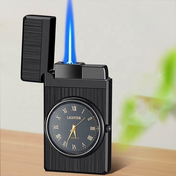 Custom Dragon Usb Luxury Windproof Cool Arc Butane Metal Electric Cigarette Torch Watch With Lighter Jet Flame