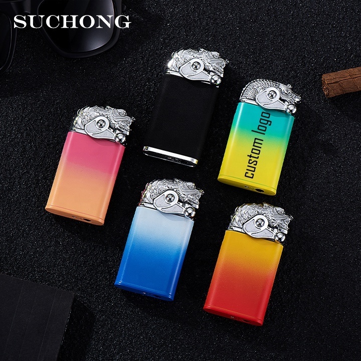 Tiktok Custom Novelty Cool Gradient Croc Dragon Lighter