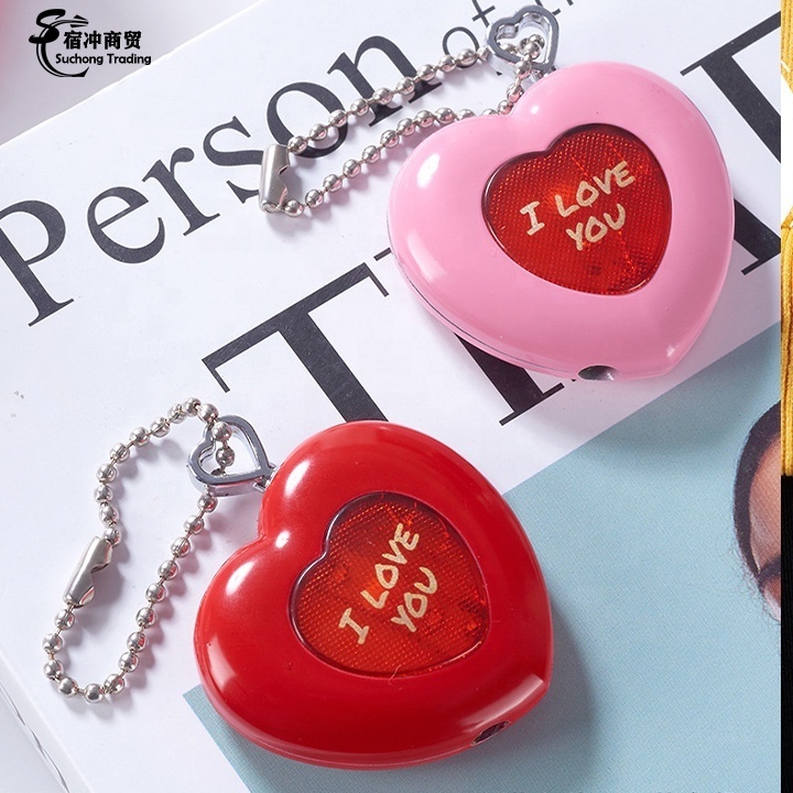 Wholesale Portable Keychain Heart Shape Rechargeable Gas Cigarette Lighter