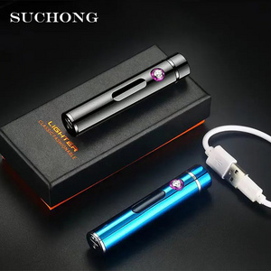 Custom Unique Portable Metal USB Rechargeable Windproof Waterproof Dual Double Arc Electric Plasma Cigarette Lighter