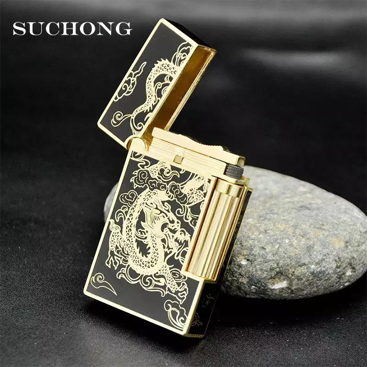 Custom Vintage Classic Kerosene Oil Dragon Lighter Cigarette With Gift Box