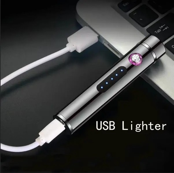 Custom Unique Portable Metal USB Rechargeable Windproof Waterproof Dual Double Arc Electric Plasma Cigarette Lighter