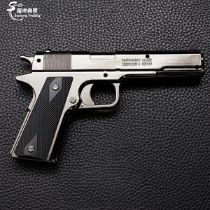 Cool Torch Red Jet Flame Model Cigarette Gun Shaped Pistol 9mm Gun Lighter