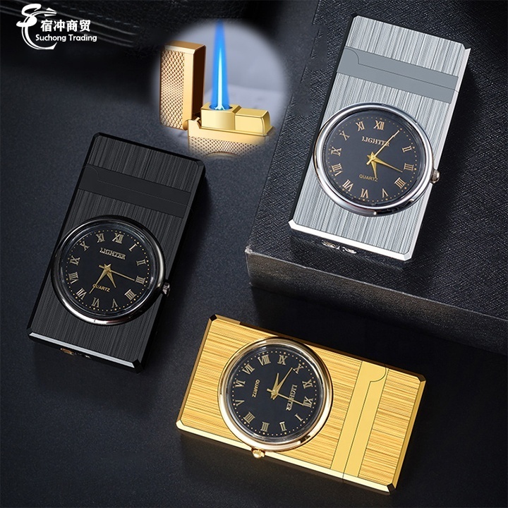 Custom Dragon Usb Luxury Windproof Cool Arc Butane Metal Electric Cigarette Torch Watch With Lighter Jet Flame