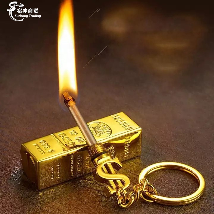 Metal Rose Gold Bar Kerosene Quality Oil Petrol Novel Shaped Wick Ciggerate Lighter Vintage Wholesale